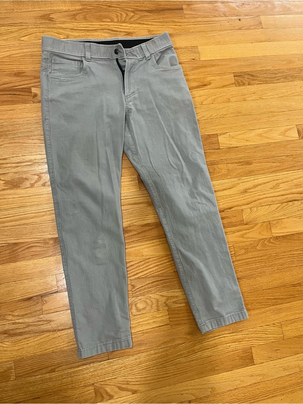 Men's Slim Fit Gray Work Pants / Chinos